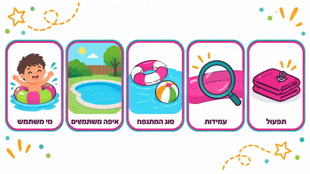 איך בוחרים מתנפחים לבריכה