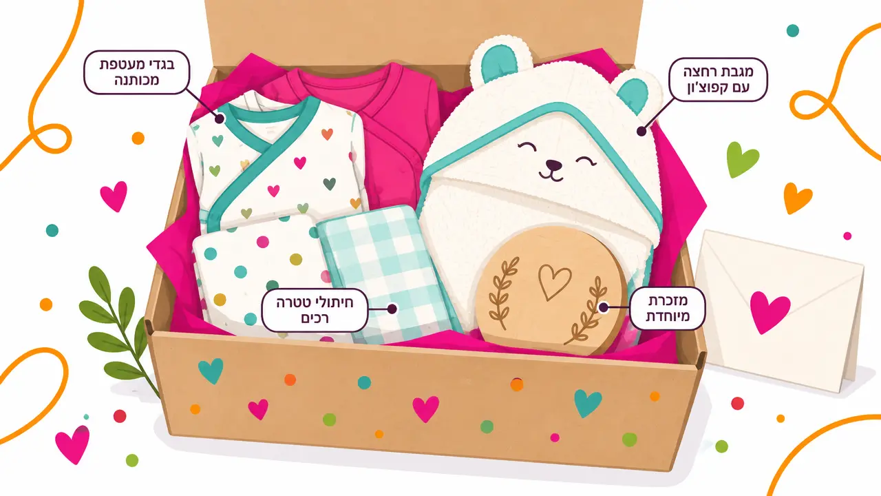 מה שמים במארז לידה כמתנה ליולדת
