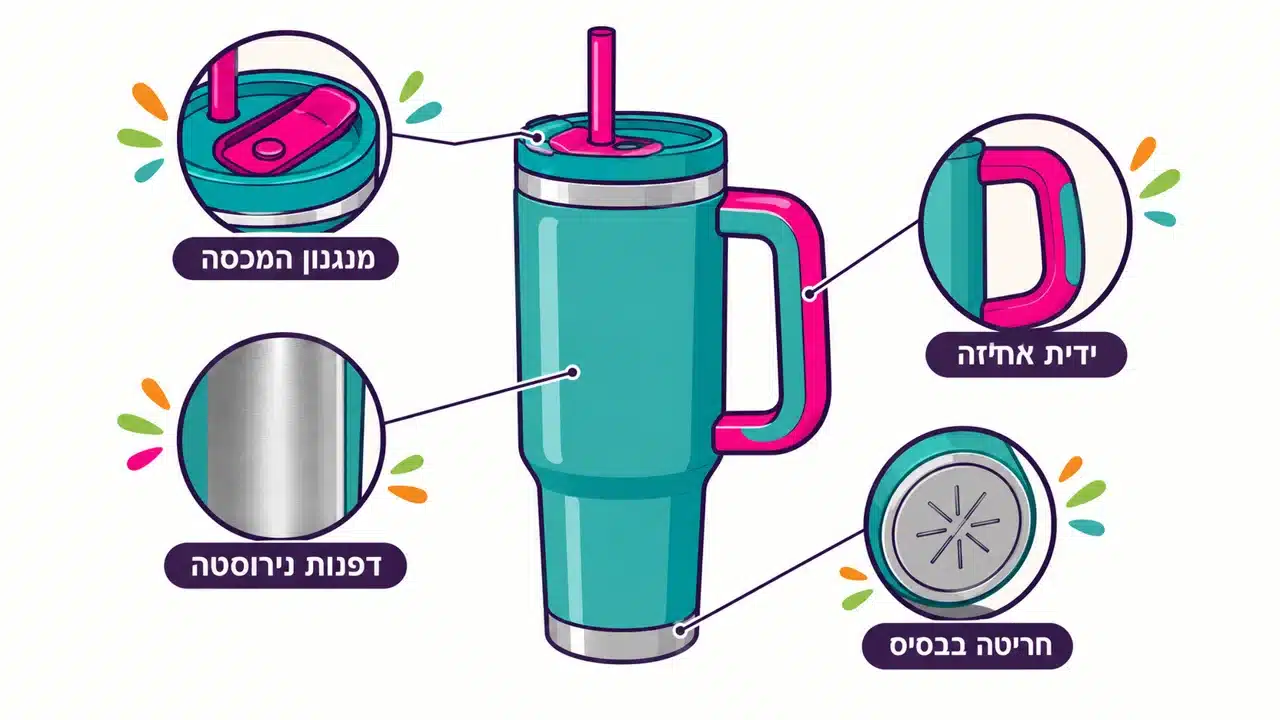 איך מזהים כוס סטנלי מקורית
