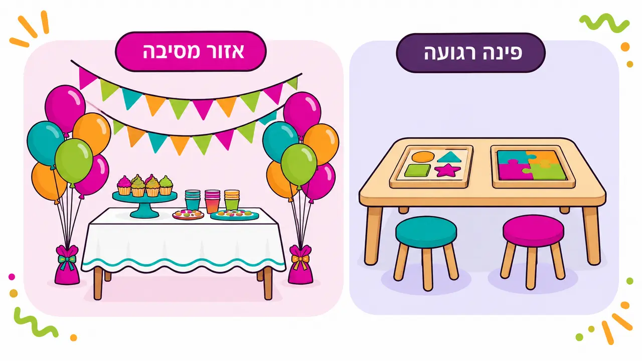 ארגון פינה רגועה באירועים ובמסיבות