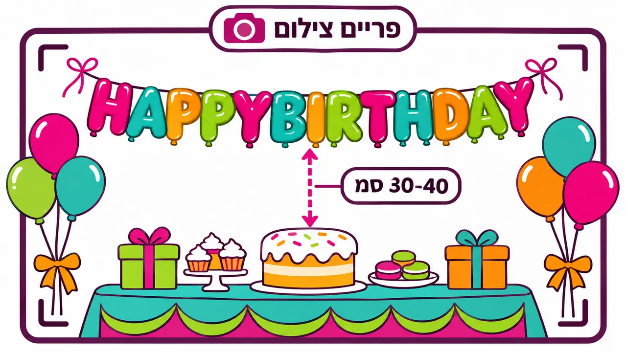 איפה כדאי למקם בלוני שם כדי שיבלטו בצילומים?