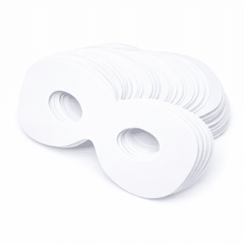 מסכות עיינים סול לבן ליצירה-36 יחידות