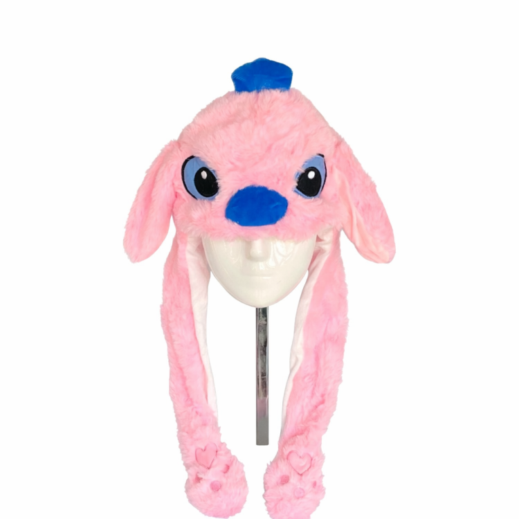 כובע מרים אוזניים סטיץ ורודה+אורות