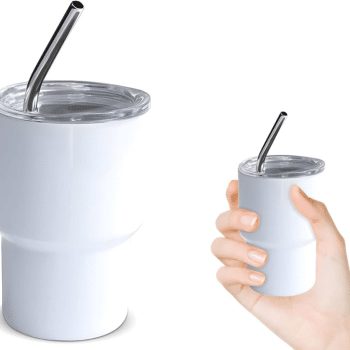 כוס נירוסטה איכותית קטנה+אופציה להדפסת שם