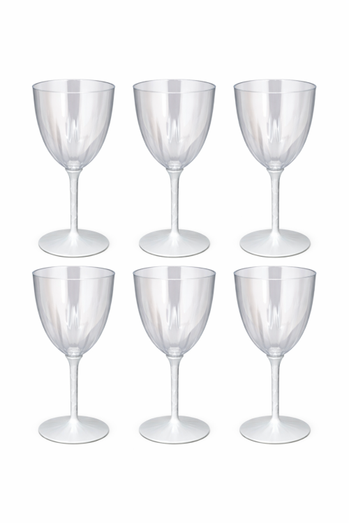 כוסות יין רגל כסף-6 יחידות