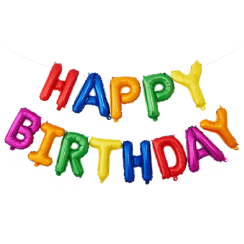 סט בלונים Happy birthday צבעוני