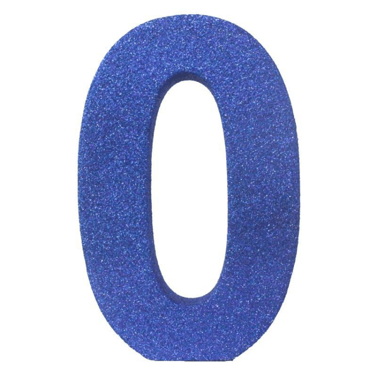 מרכז שולחן מספר 0- כחול נצנצים