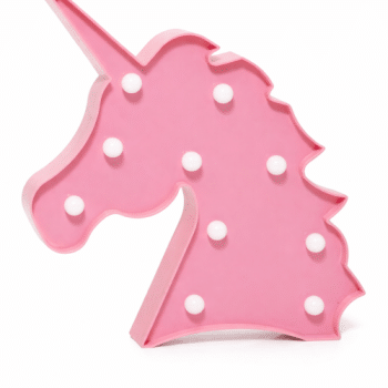 מנורת חד קרן ורוד