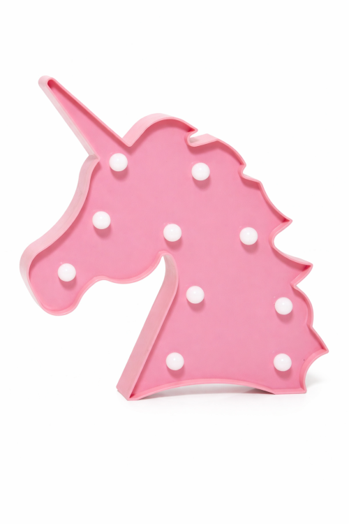 מנורת חד קרן ורוד