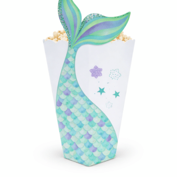 קופסאות פופקורן זנב בת הים-6 יחידות