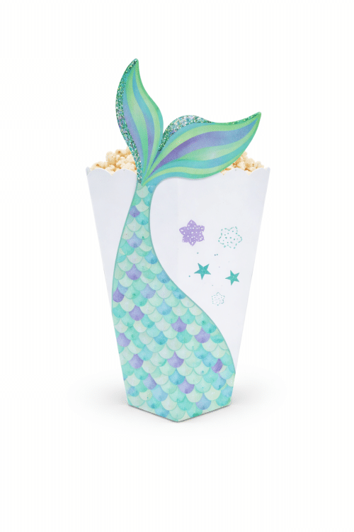 קופסאות פופקורן זנב בת הים-6 יחידות