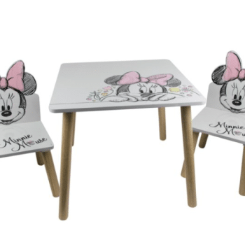 שולחן עץ מיני מאוס+ כיסאות