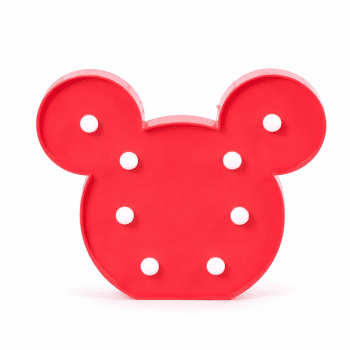 מנורת לד מיקי מאוס אדום