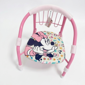 כיסא ילדים מתכת מיני מאוס ורוד