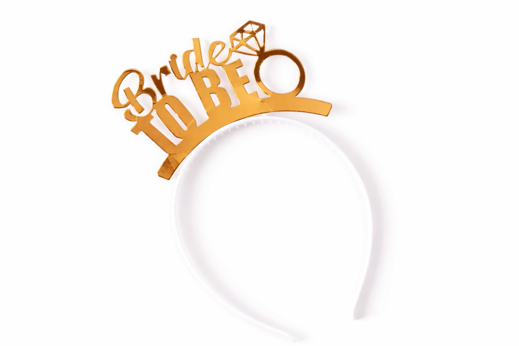 קשת לכלה רוז גולד מבריק