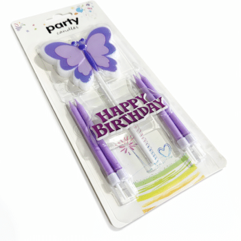 סט נרות פרפר