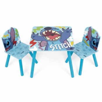 שולחן עץ  +2 כיסאות סטיץ