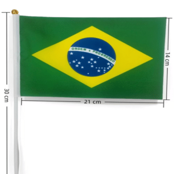 דגל ברזיל על מקל-5 יחידות
