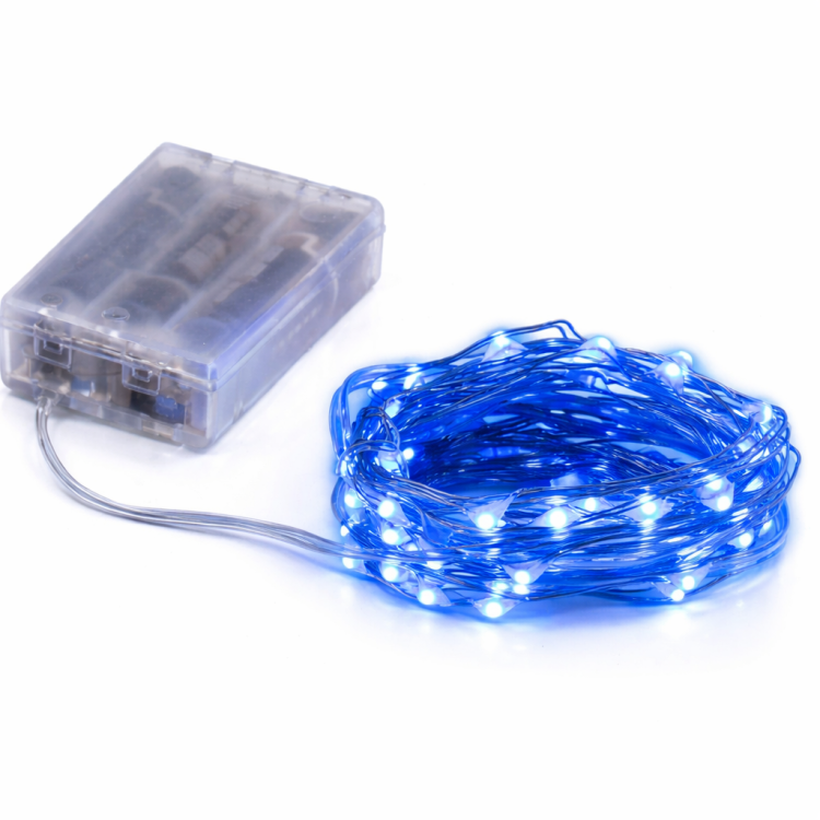 שרשרת לדים 3 מטר - כחול