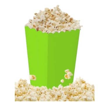 גביעי פופקורן ירוק