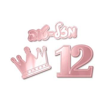 קישוטי שולחן בת מצווה-12 יחידות