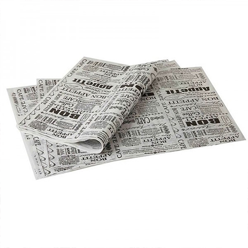 נייר פרגמנט עם הדפס נייר עיתון-25 יחידות