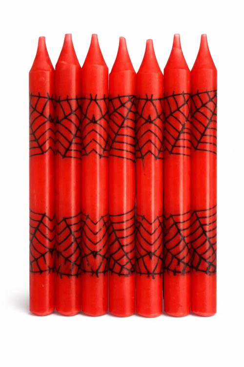 נרות ספיידרמן אדום קורי עכביש