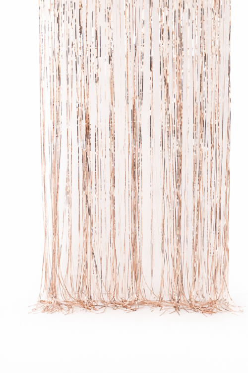 וילון פרנזים רוז גולד