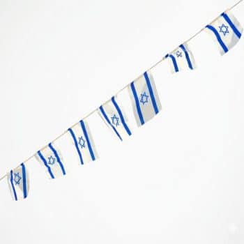 שרשרת דגלי ישראל ניילון-50 מטר