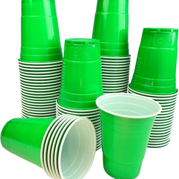 כוסות גדולות חצי ליטר ירוק-25 יחידות