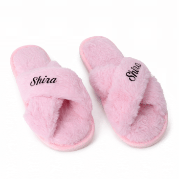 נעלי בית פרווה-אופציה להוספת כיתוב