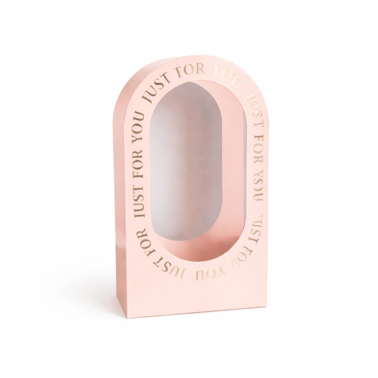 תיק פרחים גבוה ורוד-4 יחידות