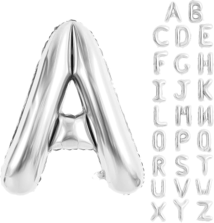 בלוני אותיות ענק באנגלית-בחירת צבע