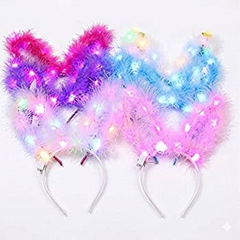 קשת אוזניי ארנב זוהרת-12 יחידות