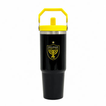 כוס תרמית עם קשית בית"ר ירושלים