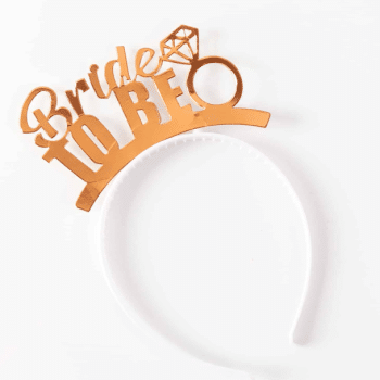 קשת לכלה רוז גולד מבריק