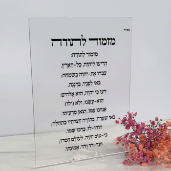 מעמד אקריל מזמור לתודה