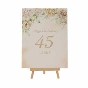 מרכז שולחן ממותג -פרחוני