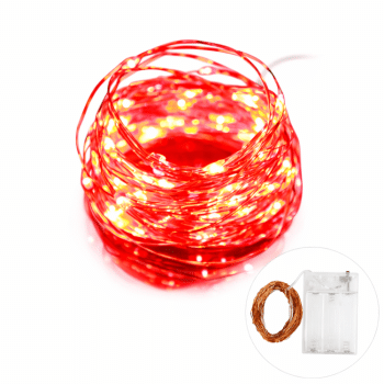 שרשרת לדים 3 מטר - אדום