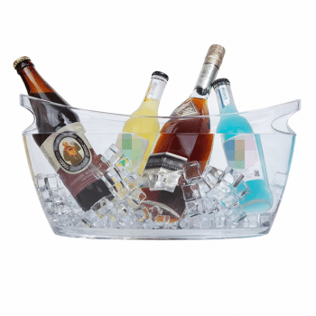 ​שמפניירה אובלית שקופה 5.5 ליטר | דלי קרח מעוצב