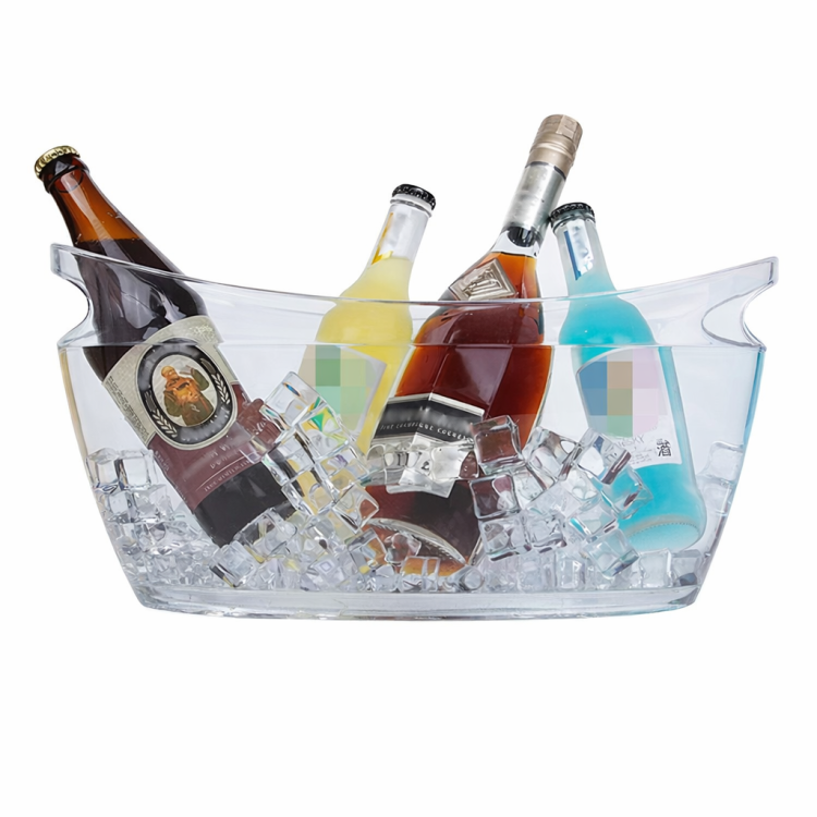 שמפניירה אובלית שקופה