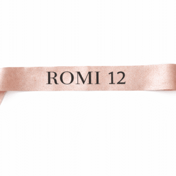 סרט מלכת יופי נצנצים רוז גולד עם כיתוב