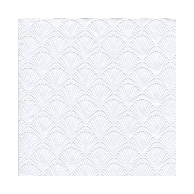 מפיות לבן מעוצבות-15 יחידות