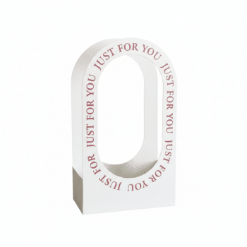 תיק פרחים גבוה לבן-4 יחידות