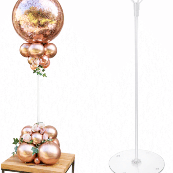 סטנד בלונים למרכז שולחן+בלון שקוף מתנה