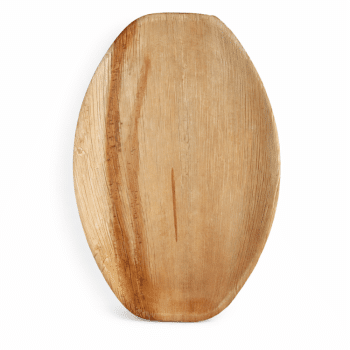 מגש אובלי מעץ גדול 20*35- 5 יחידות