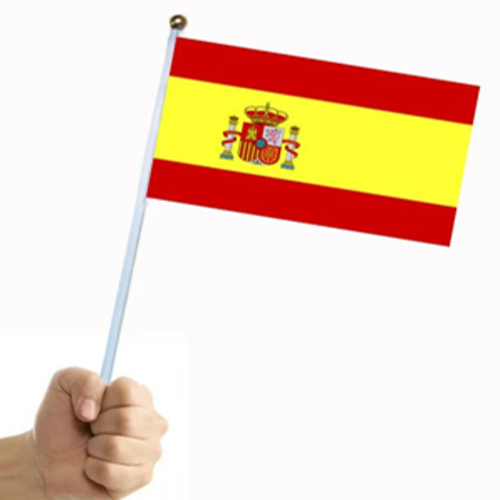 דגל ספרד על מקל- 5 יחידות