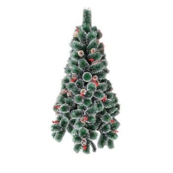 עץ חג המולד 90 ס"מ עם שלג ואצטרובלים