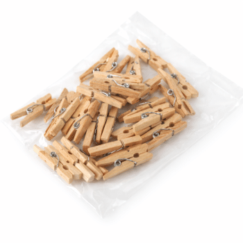 קליפסים עץ-30 יחידות