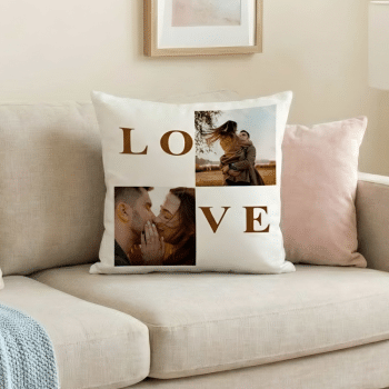 כרית גדולה LOVE עם תמונות